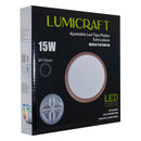Empotrado Lumicraft LED 15W ajustable orilla cobre mate - La nueva eléctrica