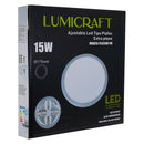 Empotrado Lumicraft LED 15W ajustable orilla plata mate - La nueva eléctrica