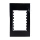 Placa Lucek Colors metálica 3 ventanas negro - La nueva eléctrica