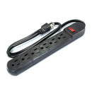 Multicontacto Sanelec 6 entradas c/supresor de picos 110 joules - La nueva eléctrica