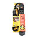 Multicontacto Sanelec 6 entradas c/supresor de picos 110 joules - La nueva eléctrica