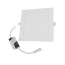 Empotrado Sanelec LED 12W cuadrado frío - La nueva eléctrica