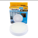 Luminario Sanelec LED 12W sobreponer redondo frío - La nueva eléctrica