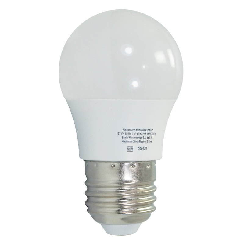 Foco sanelec bulbo led 3w 85-265v 3000k - La nueva eléctrica