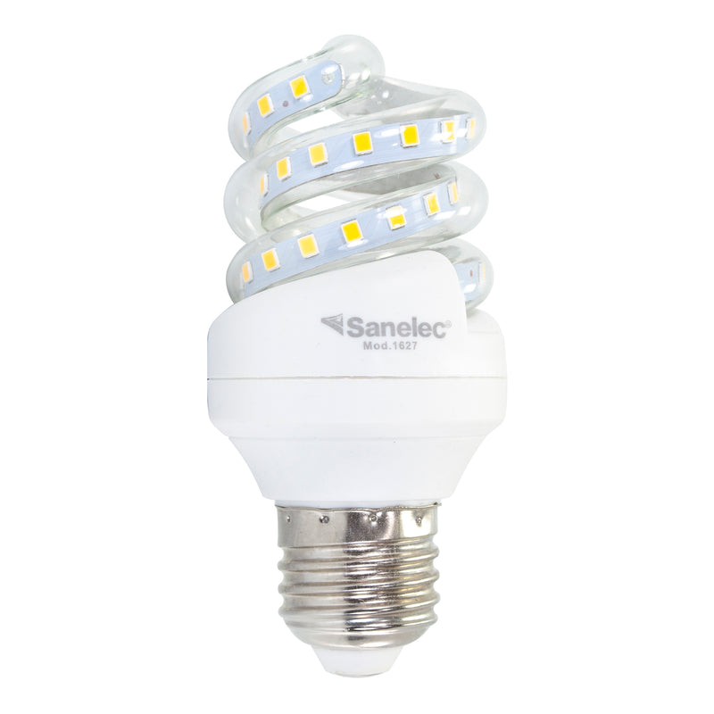 Foco Sanelec espiral led 8w luz cálidamini