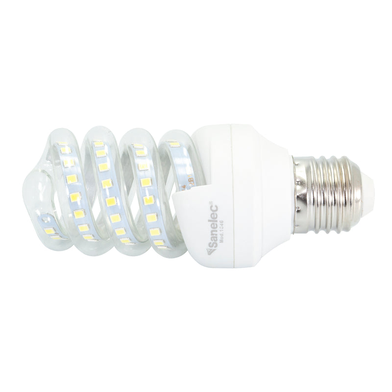 Foco Sanelec espiral led 14w luz fría mini