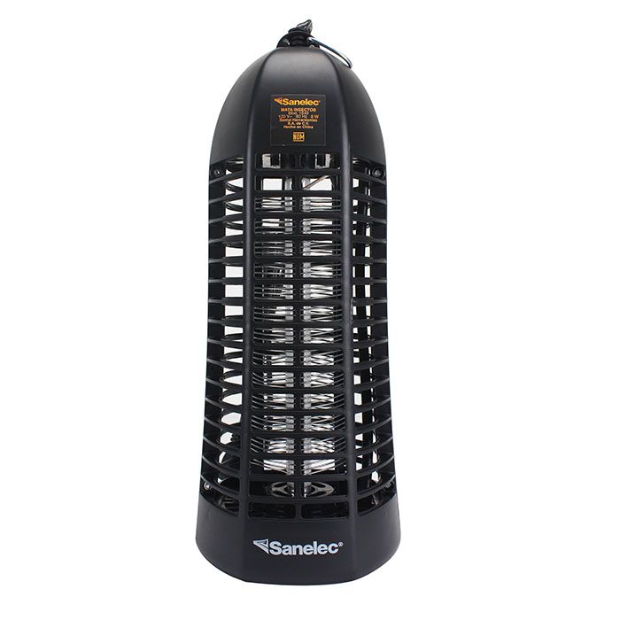 Exterminador de insectos Sanelec 6 watts 120 v.negro