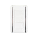 Placa Sanelec Vicenza con 3 apagadores sencillos - La nueva eléctrica