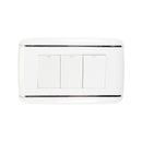 Placa Sanelec Vicenza con 3 apagadores sencillos - La nueva eléctrica