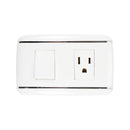 Placa Sanelec Vicenza con apagador y contacto - La nueva eléctrica