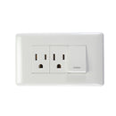 Placa Sanelec Italia con apagador y 2 contactos - La nueva eléctrica