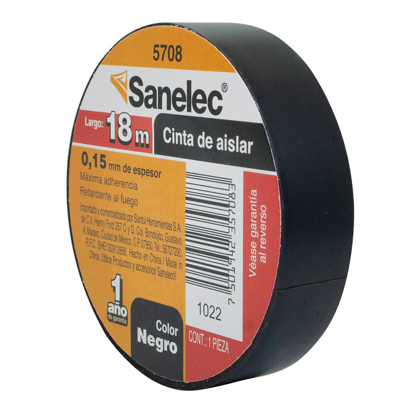 Cinta sanelec de aislar negra grande - La nueva eléctrica