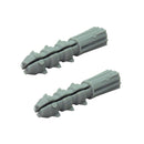 Taquete Samy plástico 3/8 gris bolsa - La nueva eléctrica