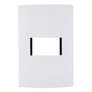 Placa Leviton modular Ultra 1 módulo blanca - La nueva eléctrica