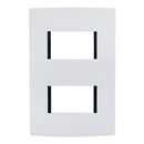 Placa Leviton modular Ultra 2 módulos blanca - La nueva eléctrica