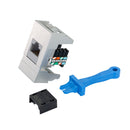 Toma Leviton modular telefónica gris - La nueva eléctrica