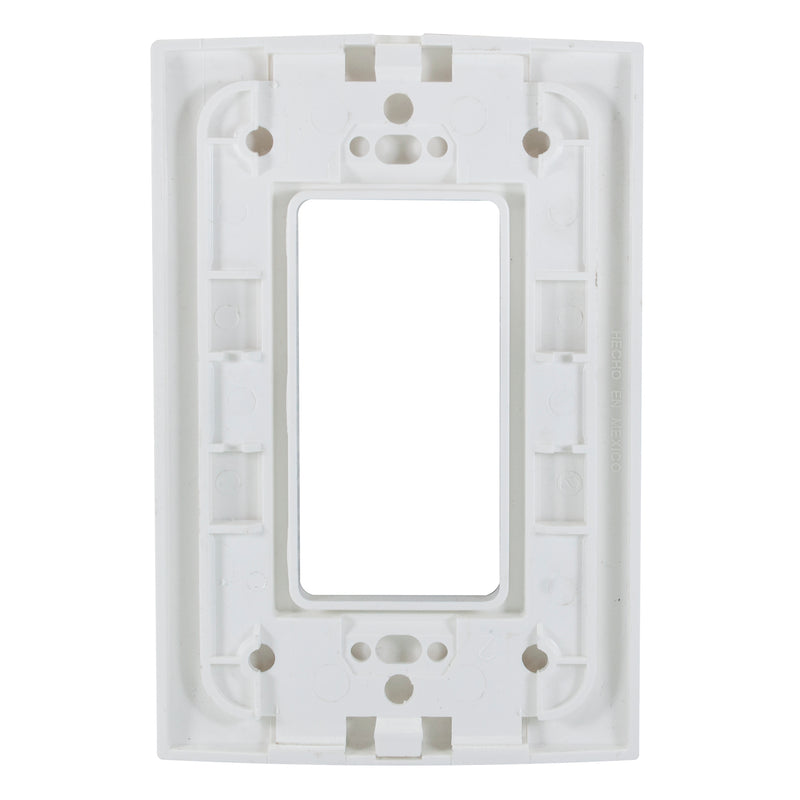 Placa Leviton modular ultra para accesorios decora blanca