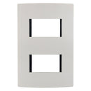 Placa Leviton modular Ultra 2 módulos marfil - La nueva eléctrica