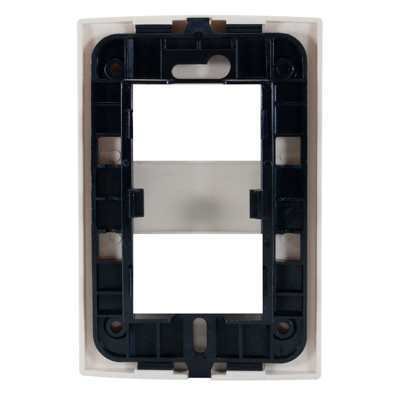 Placa Leviton modular ultra 2 Módulos marfil