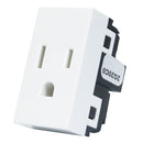 Contacto Leviton modular aterrizado blanco - La nueva eléctrica