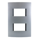 Placa Leviton modular ultra 2 Módulos aluminio - La nueva eléctrica