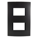 Placa Leviton modular ultra 2 Módulos anodizado oscuro - La nueva eléctrica