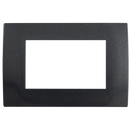 Placa Leviton modular ultra 3 Módulos grafito - La nueva eléctrica