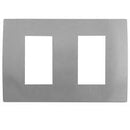 Placa Leviton modular ultra 2 Módulos aluminio - La nueva eléctrica