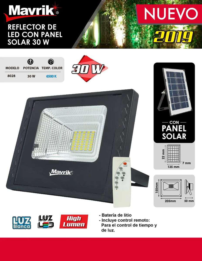 Reflector mavrik led panel solar 30w