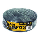 Cable Keer uso rudo 2x16 AWG rollo 100 m - La nueva eléctrica
