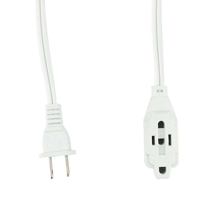 Extensión Sanelec doméstica 2 m blanca reforzada 2x19