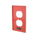 Placa Sanelec dúplex naranja - La nueva eléctrica