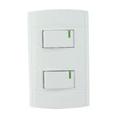 Placa Sanelec Roma con 2 apagadores sencillos - La nueva eléctrica