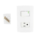 Placa sanelec roma con contacto y apagador - La nueva eléctrica