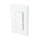 Placa Sanelec Italia con 3 apagadores sencillos - La nueva eléctrica