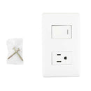 Placa sanelec italia con contacto y apagador - La nueva eléctrica