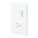 Placa sanelec italia con contacto y apagador - La nueva eléctrica