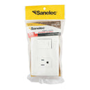 Placa sanelec italia con contacto y apagador - La nueva eléctrica